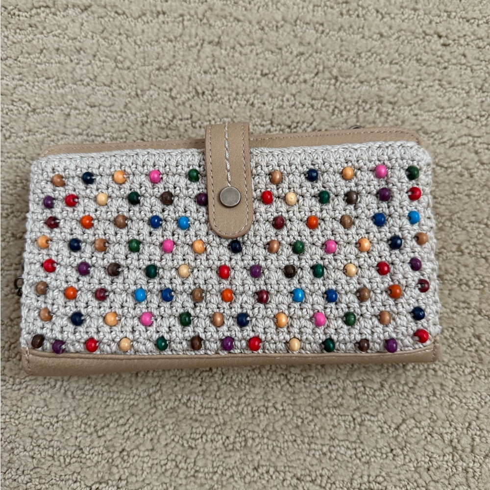 Iris Large Smartphone Crossbody Wood Beads The Sak